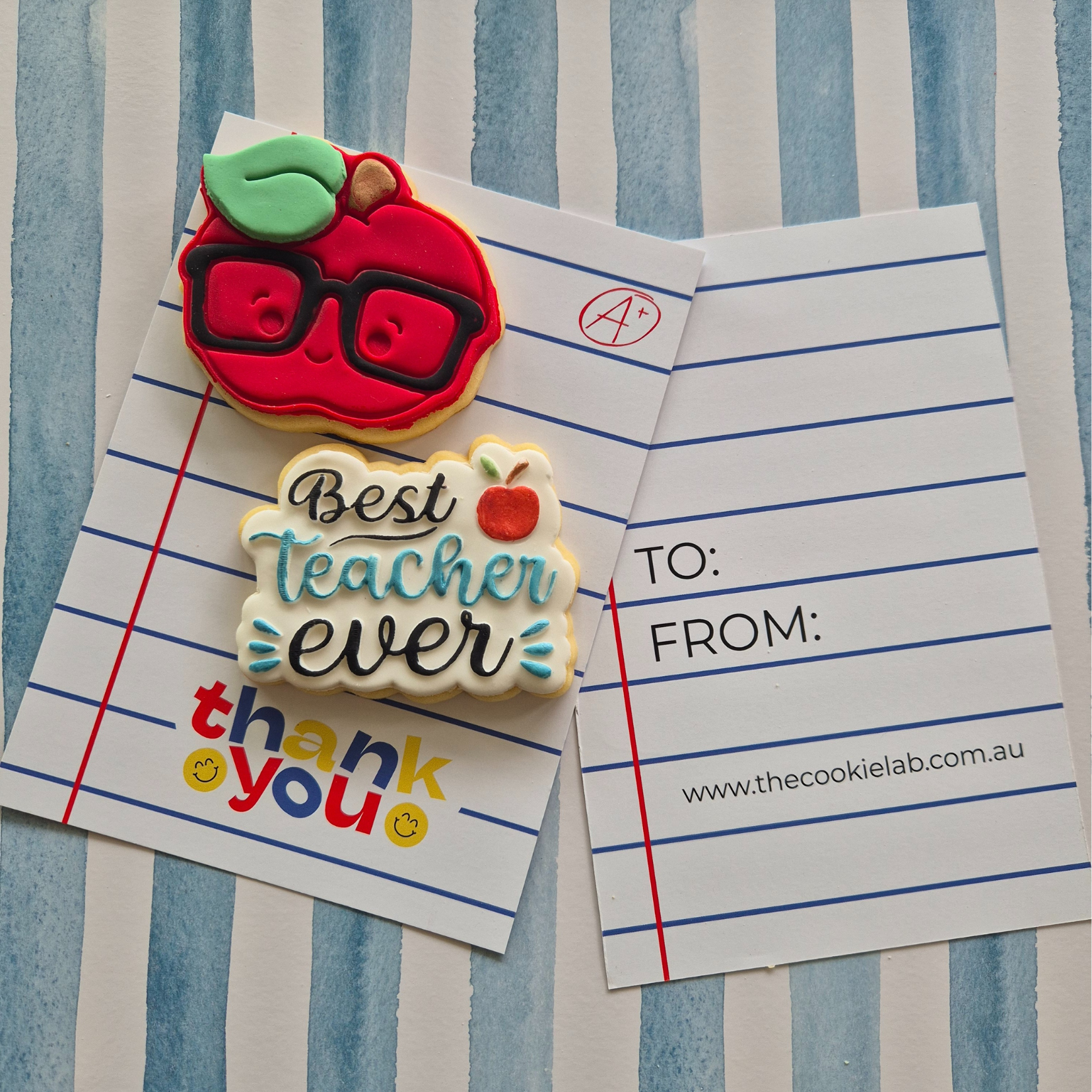 Note Pad Cookie Card