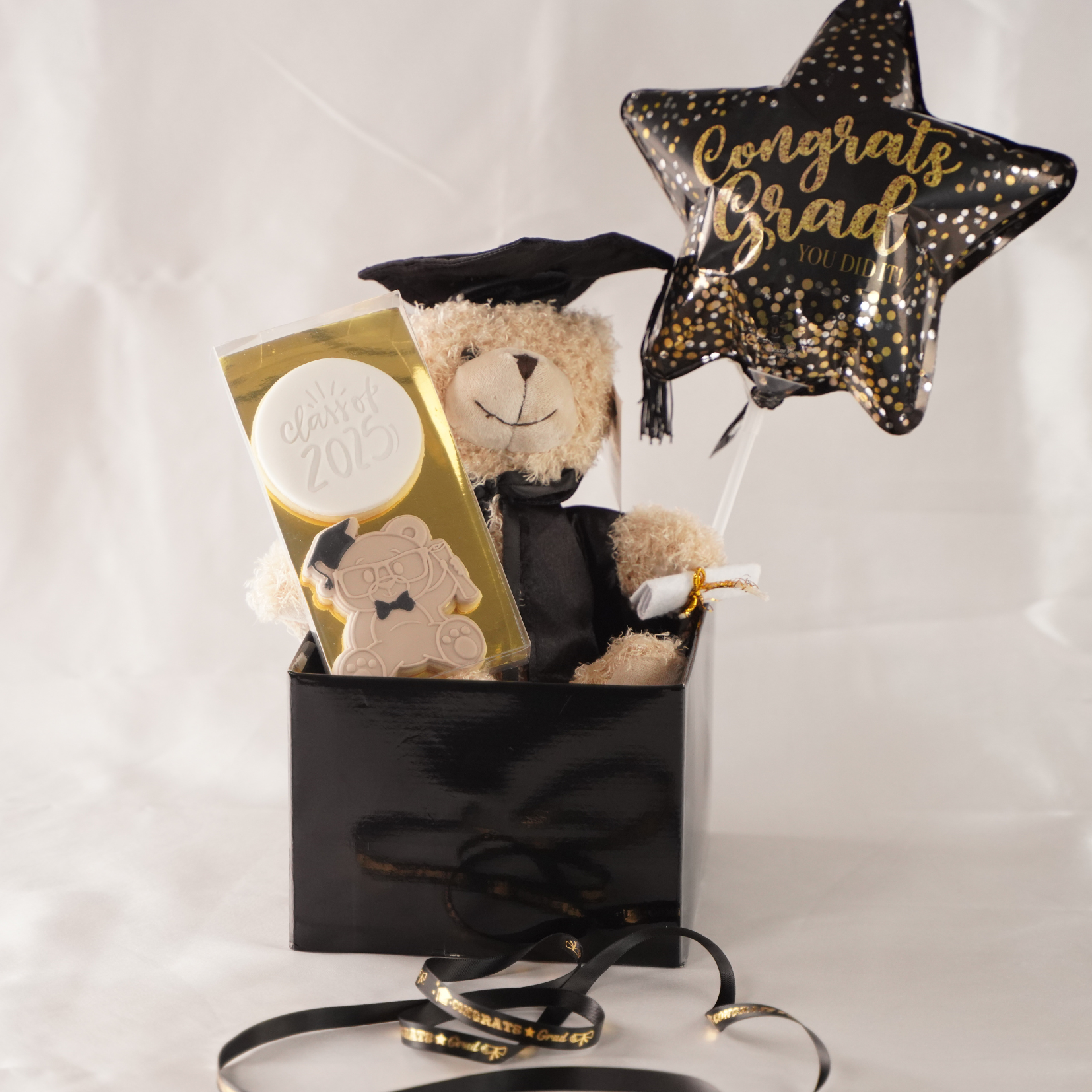 Graduation Cookie Bear Gift Set