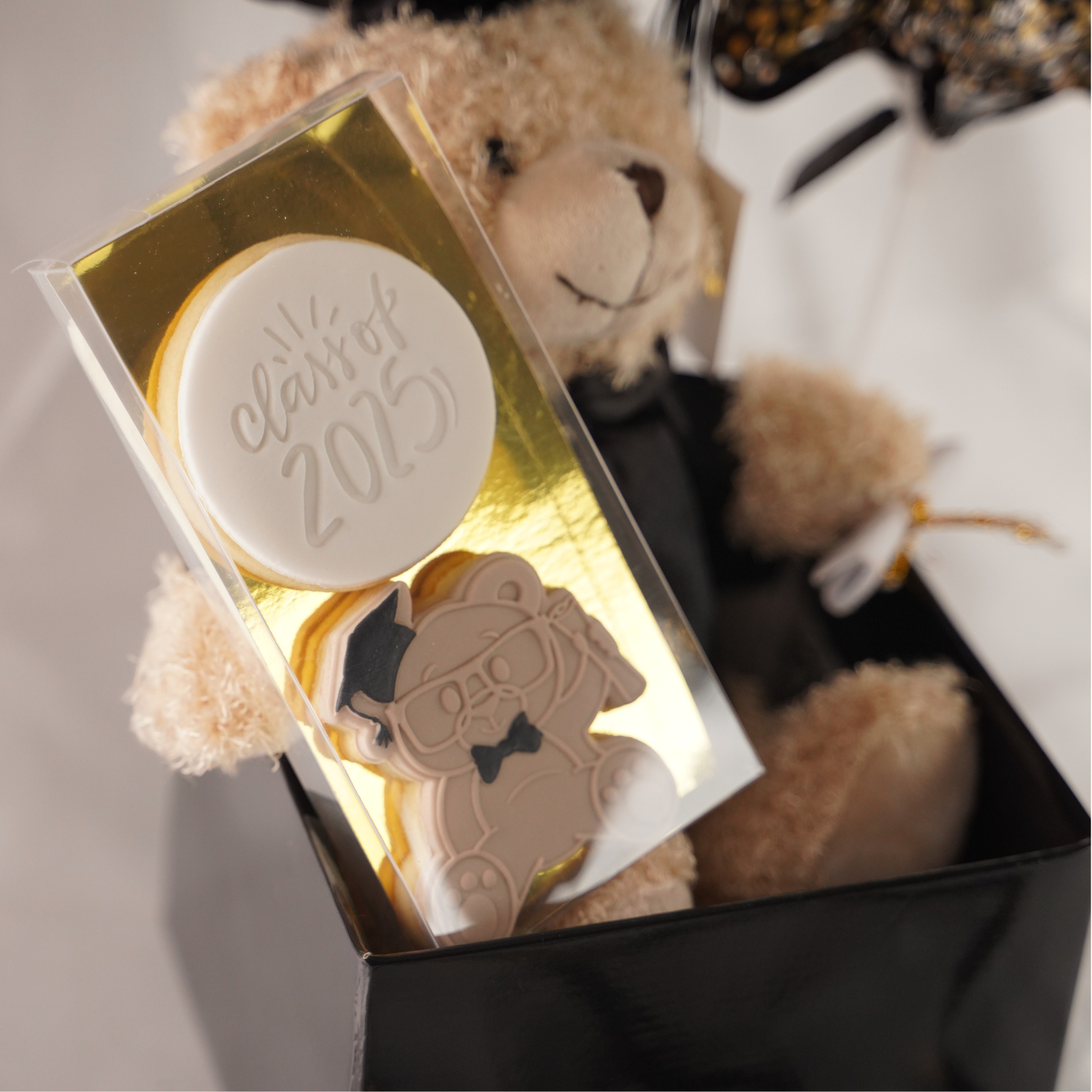 Graduation Cookie Bear Gift Set
