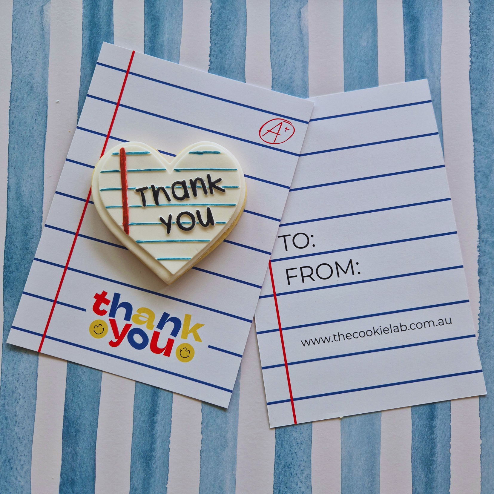 Note Pad Cookie Card